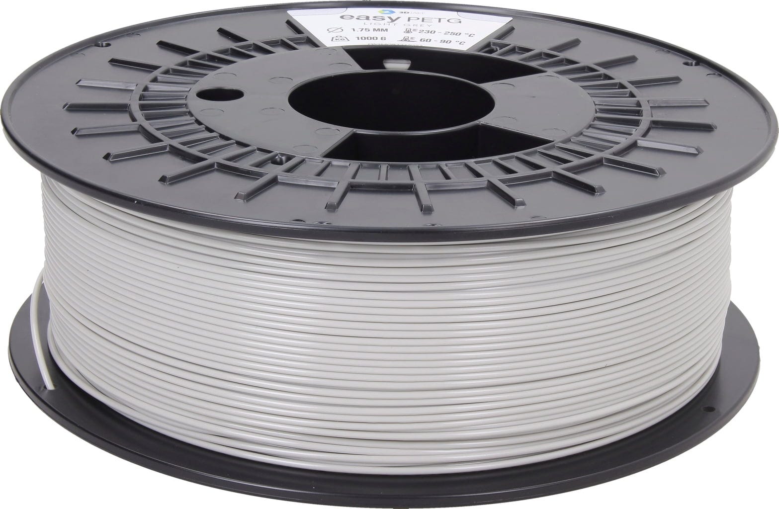 3DJAKE – easyPETG Hellgrau – 1,75 mm – 1 kg