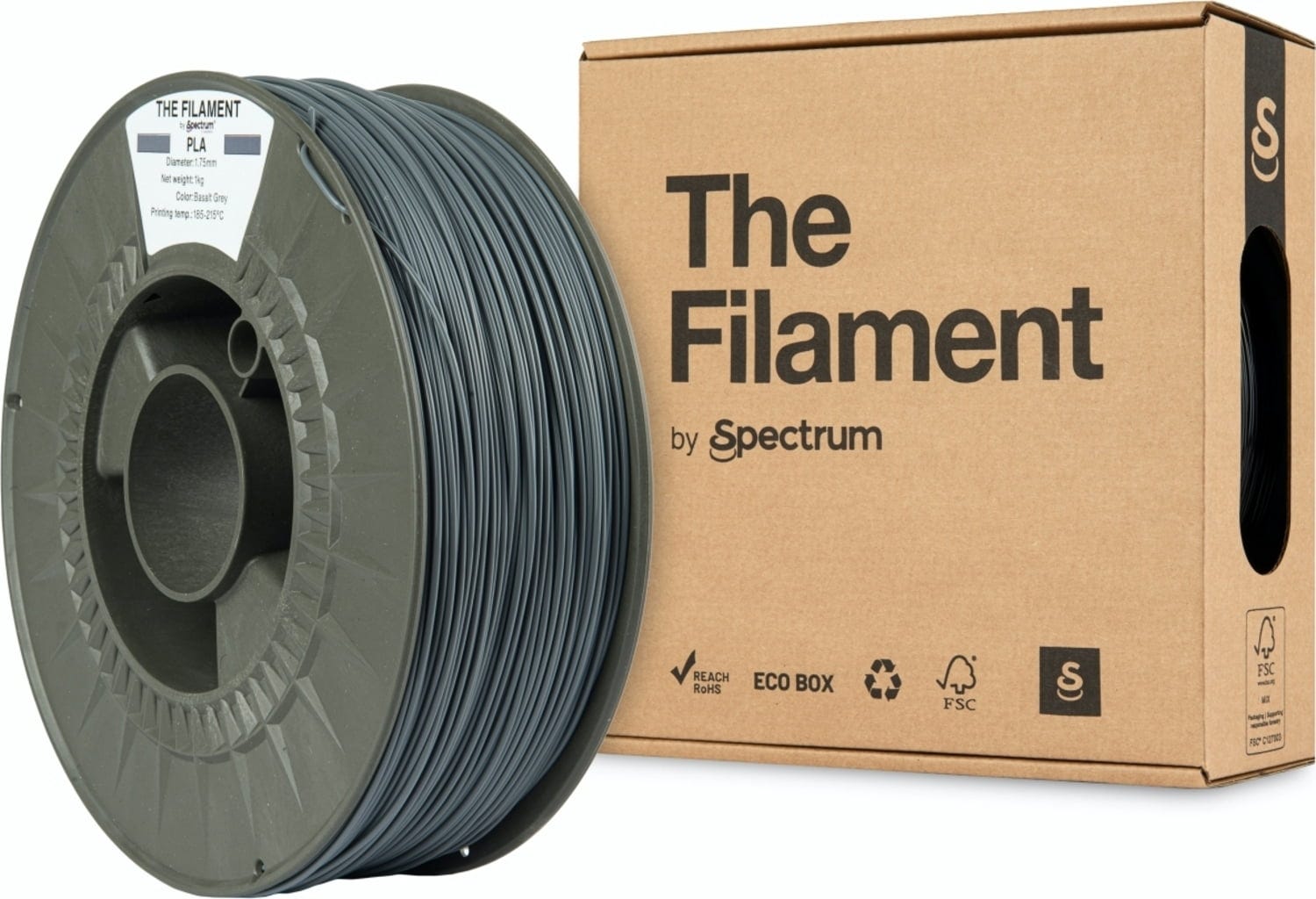 The Filament – PLA Basalt Grey – 1,75 mm – 1,0 kg