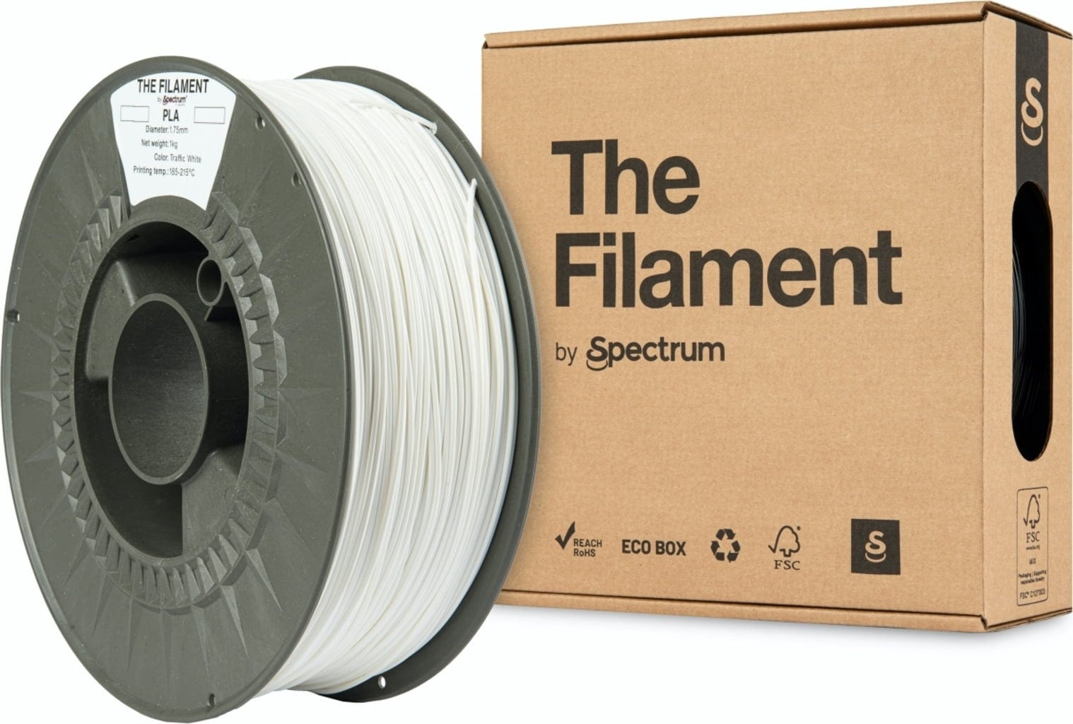 The Filament – PLA Verkehrsweiß – 1,75 mm – 1 kg