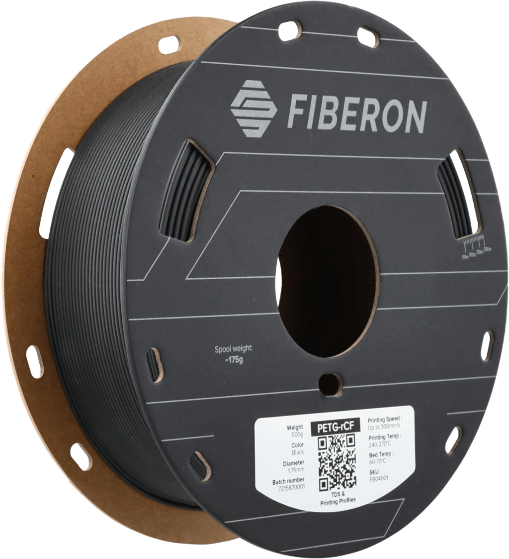 Polymaker – PETG mit recycelten Kohlefasern Schwarz – 1.75 mm – 0.5 kg
