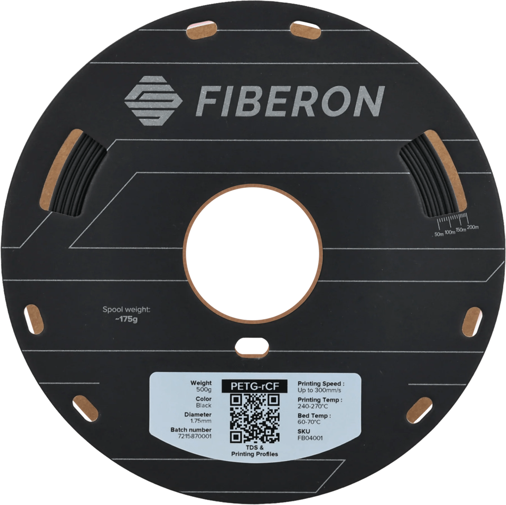Polymaker – PETG mit recycelten Kohlefasern Schwarz – 1.75 mm – 0.5 kg