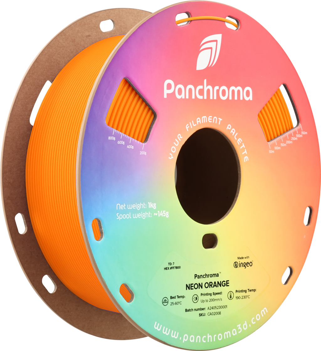 Polymaker – Neon Orange PLA UV-reaktiv – 1,75 mm – 1 kg