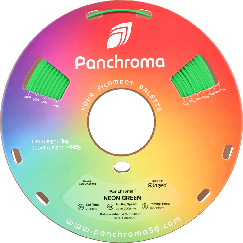 Polymaker – PLA Neon Grün (UV-reaktiv) – 1,75 mm – 1 kg