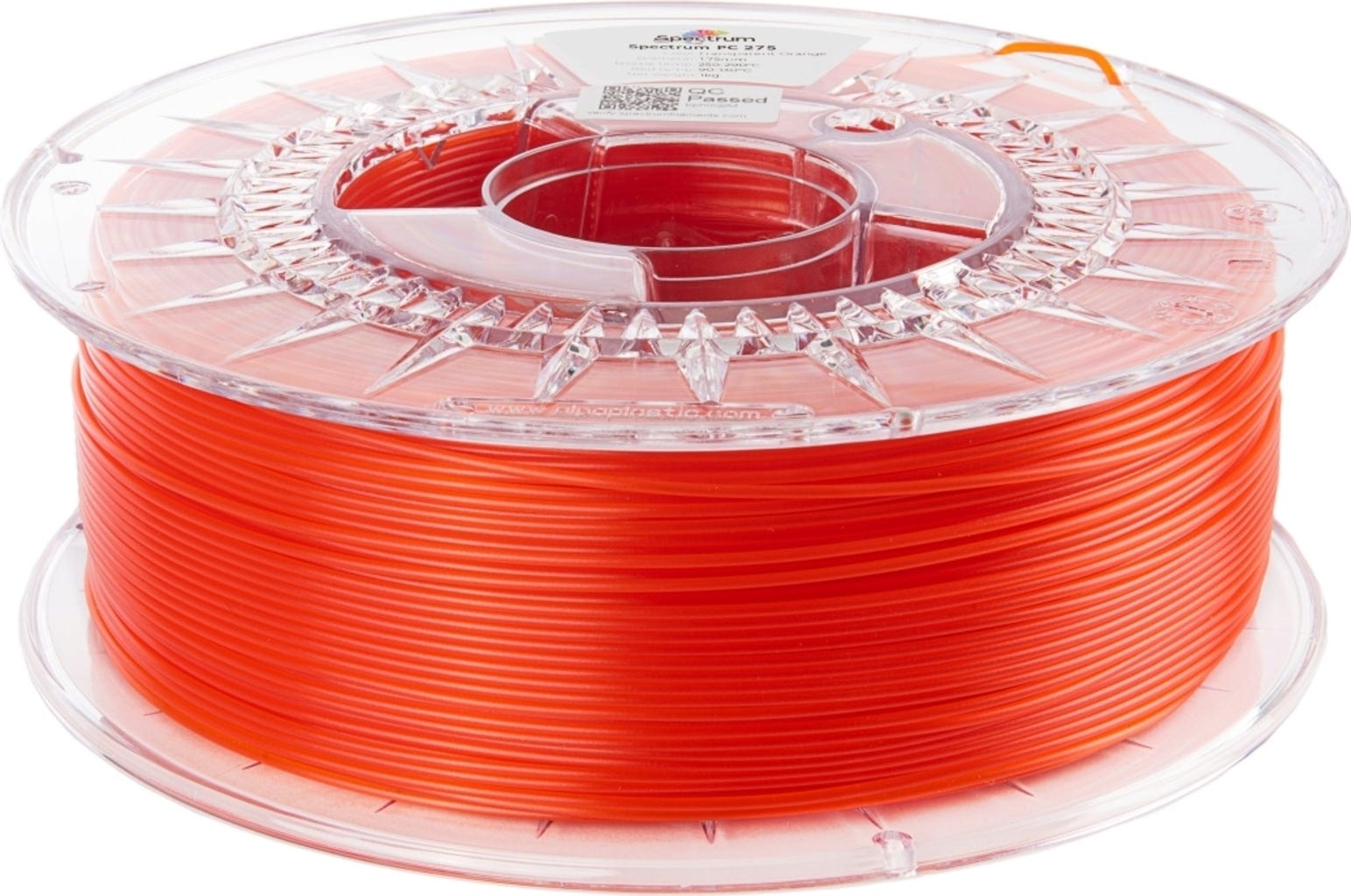 Spectrum – Polycarbonat Transparent Orange – 1,75 mm – 1 kg