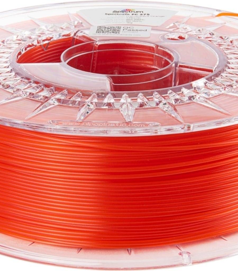Spectrum – Polycarbonat Transparent Orange – 1,75 mm – 1 kg