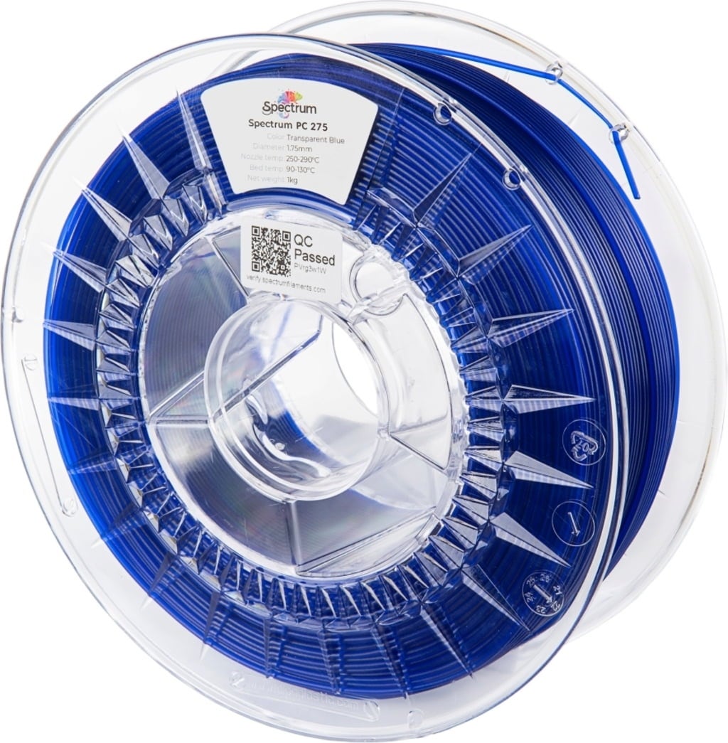 Spectrum PC 275 Transparent Blue – 1,75 mm / 1000 g