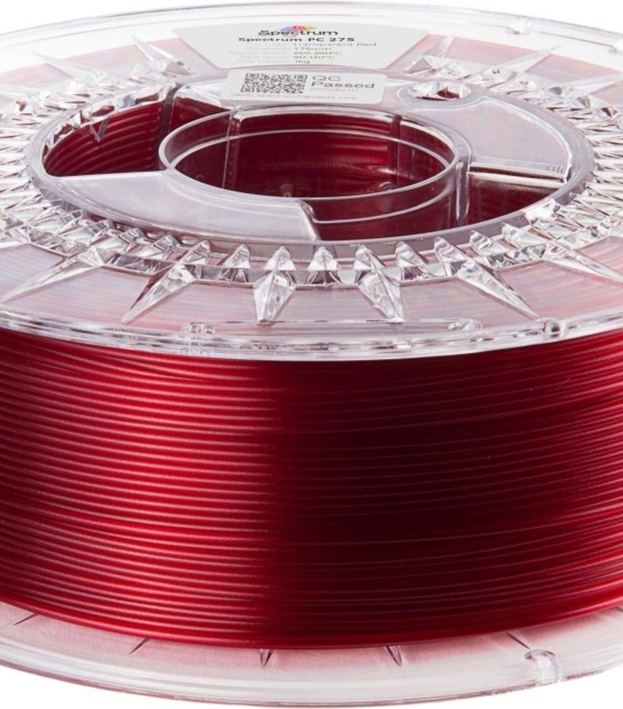Spectrum – PC 275 Transparent Red – 1,75 mm – 1,0 kg