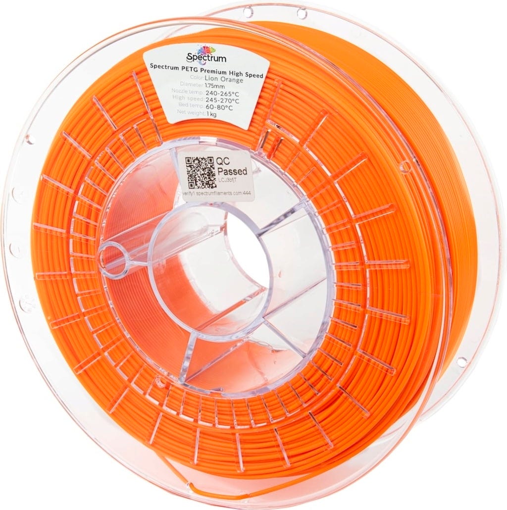Spectrum – PETG Premium High Speed Lion Orange – 1,75 mm – 1 kg