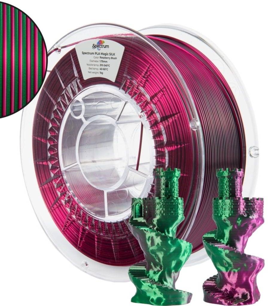 Spectrum – PLA Magic Silk Raspberry Blush – 1,75 mm – 1 kg