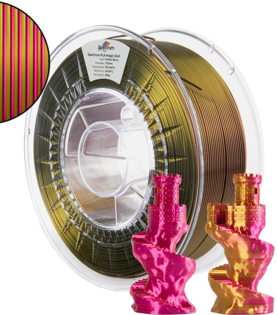 Spectrum – PLA Magic Silk Golden Berry – 1,75 mm – 1 kg