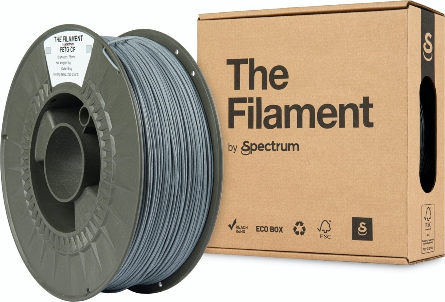 The Filament – PETG CF Grey – 1,75 mm – 1 kg