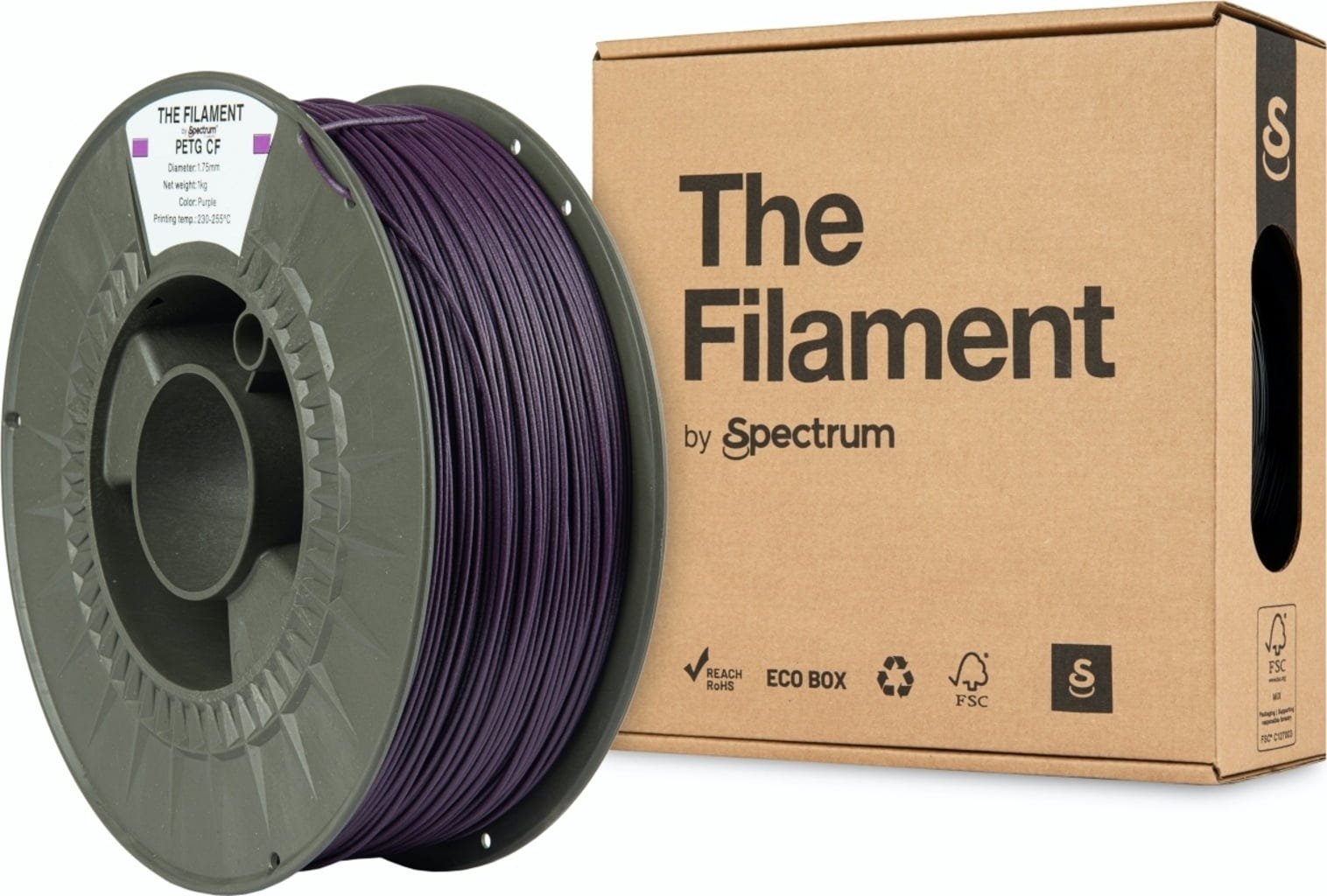 The Filament – PETG CF Purple – 1,75 mm – 1 kg