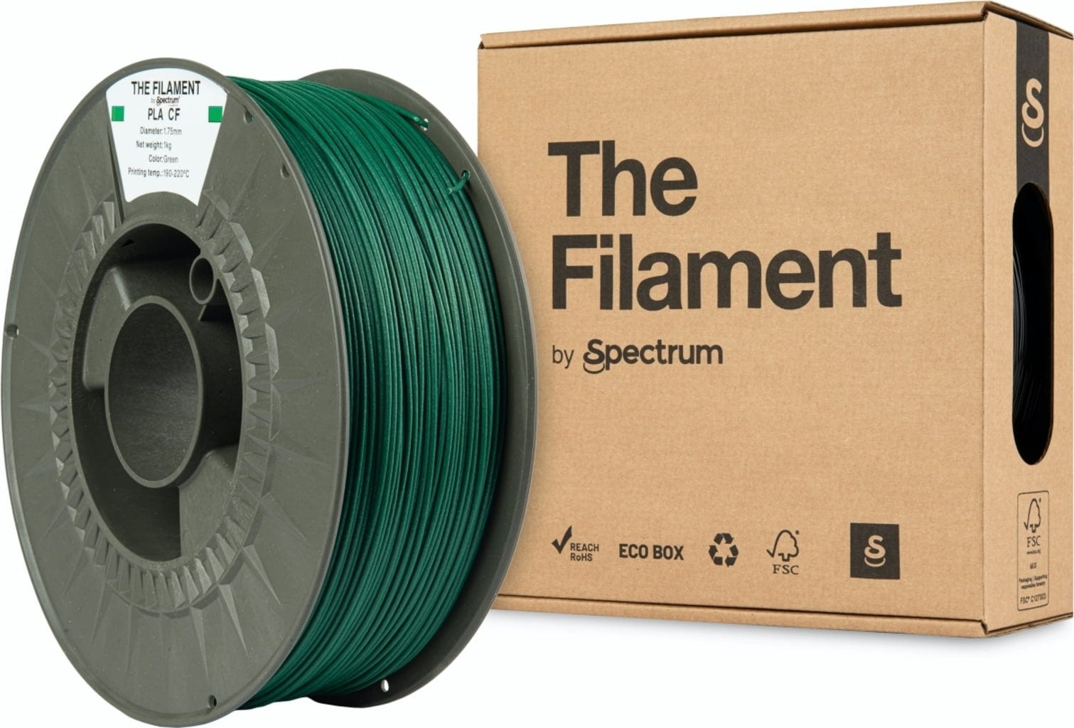 The Filament – PLA CF Green – 1,75 mm – 1 kg