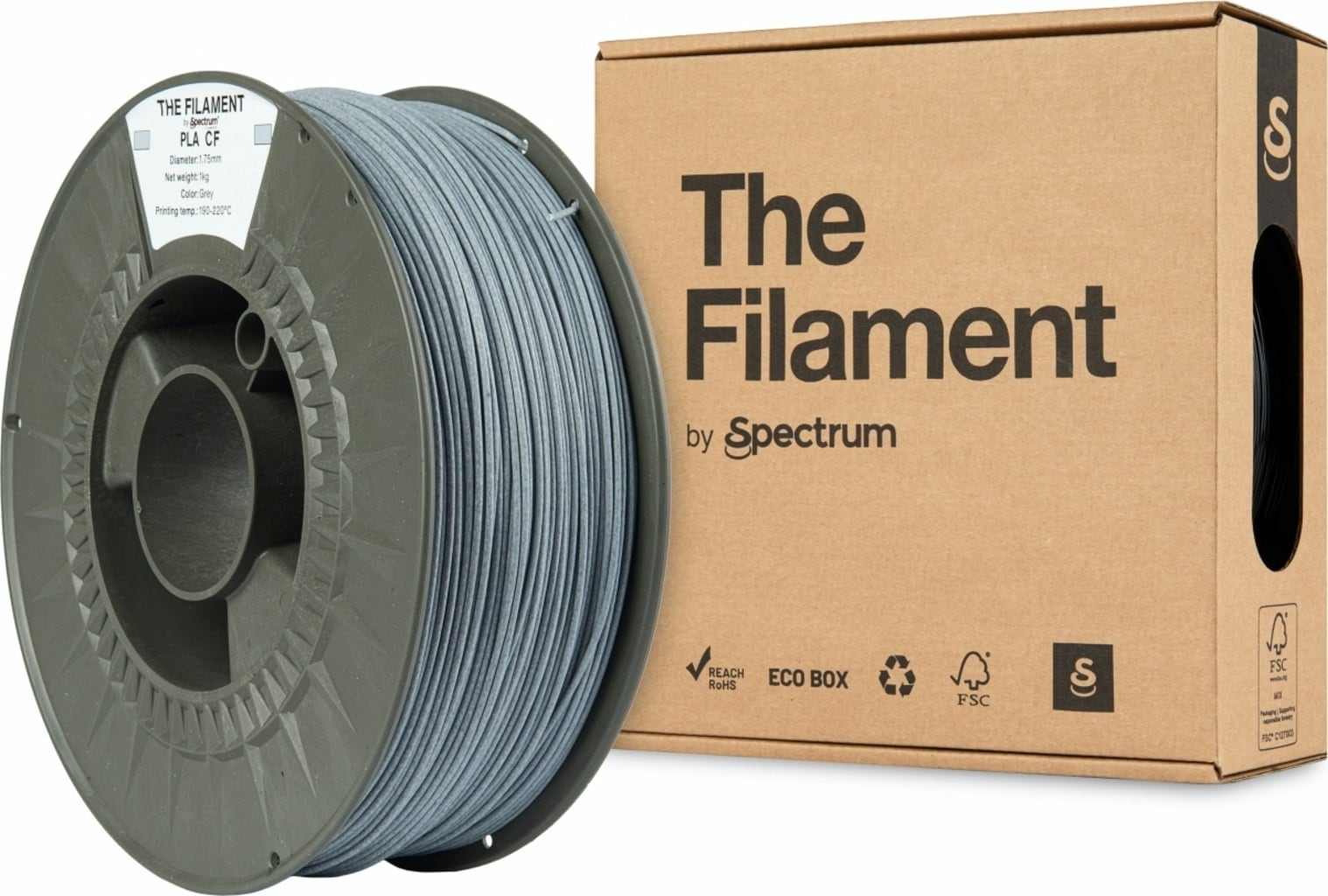 The Filament PLA CF Grey – 1,75 mm / 1000 g