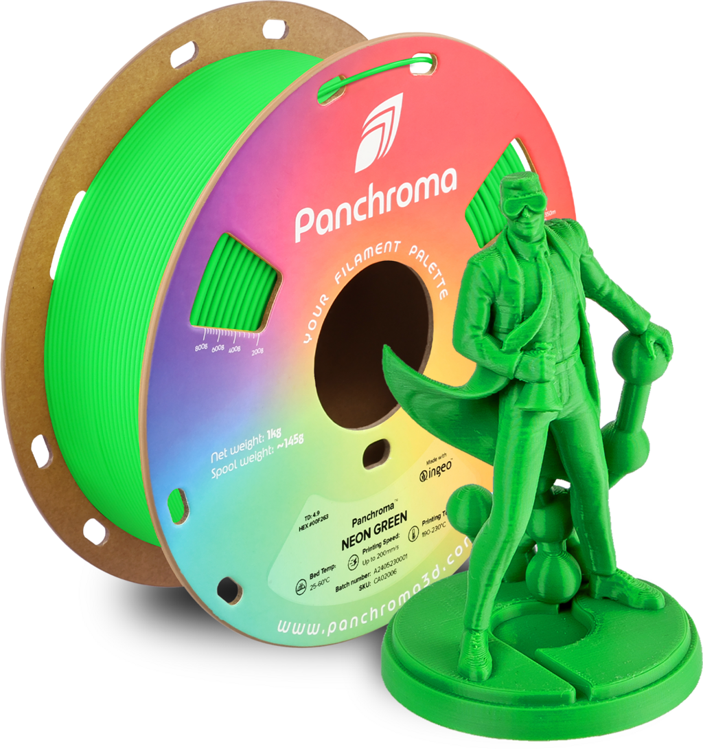 Polymaker – PLA Neon Grün (UV-reaktiv) – 1,75 mm – 1 kg