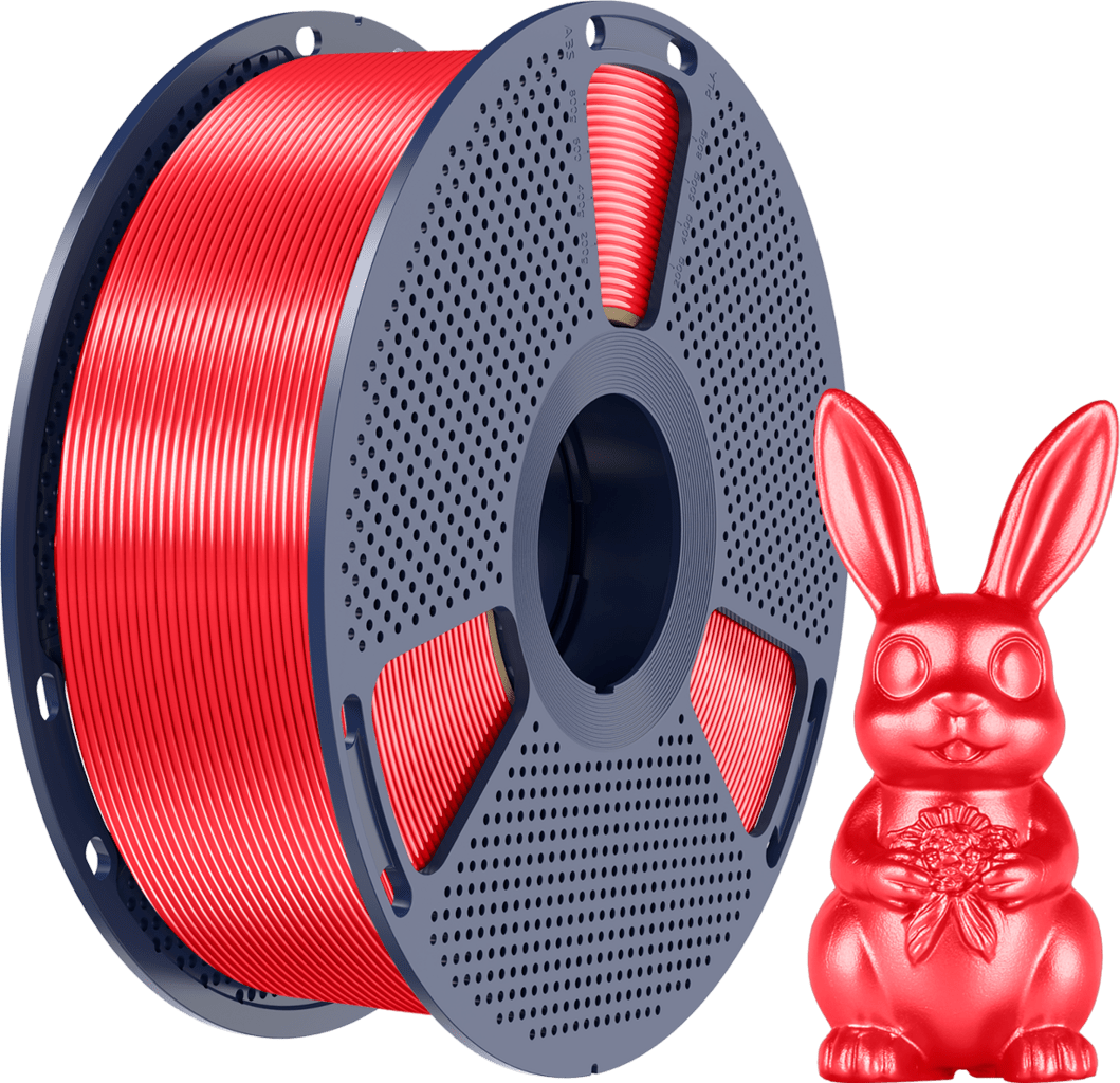 SUNLU – Silk PLA+ Rot – 1,75 mm – 1,0 kg