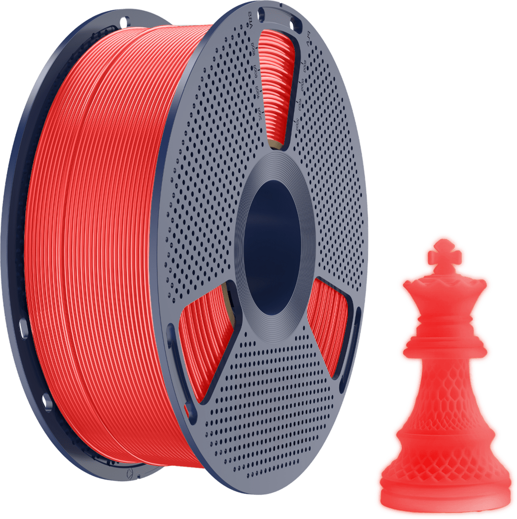 SUNLU – PLA Glow In The Dark Red – 1,75 mm – 1 kg