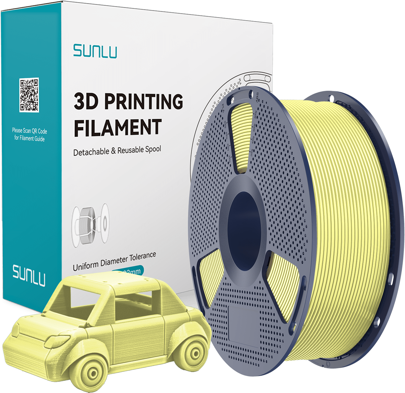 SUNLU – PETG Lemon Yellow – 1,75 mm – 1 kg