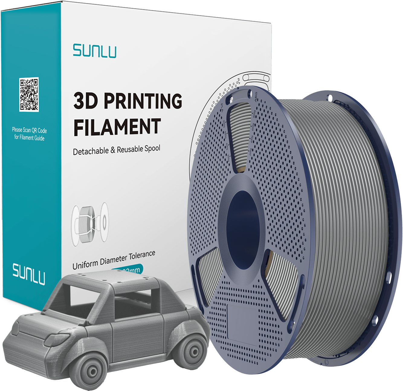 SUNLU – PETG Grau – 1,75 mm – 1 kg