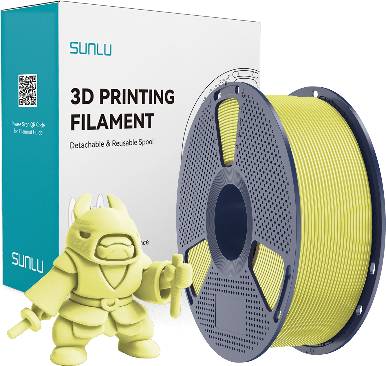 SUNLU – PLA Meta Yellow – 1,75 mm – 1.0 kg