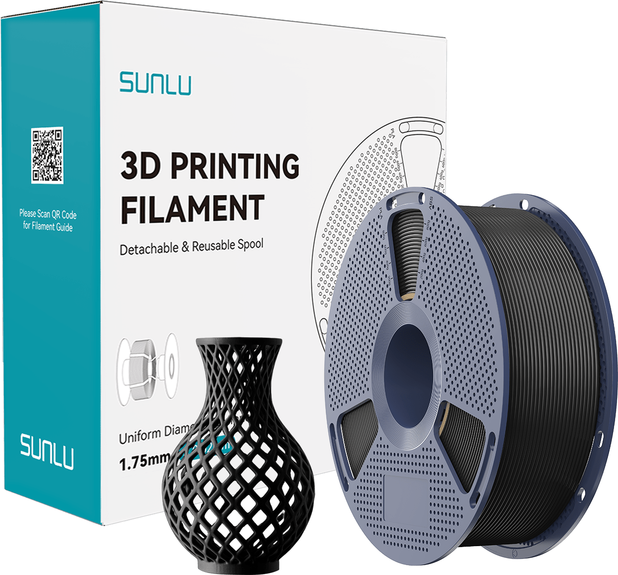 SUNLU – APLA Anti-Stringing Black – 1,75 mm – 1 kg