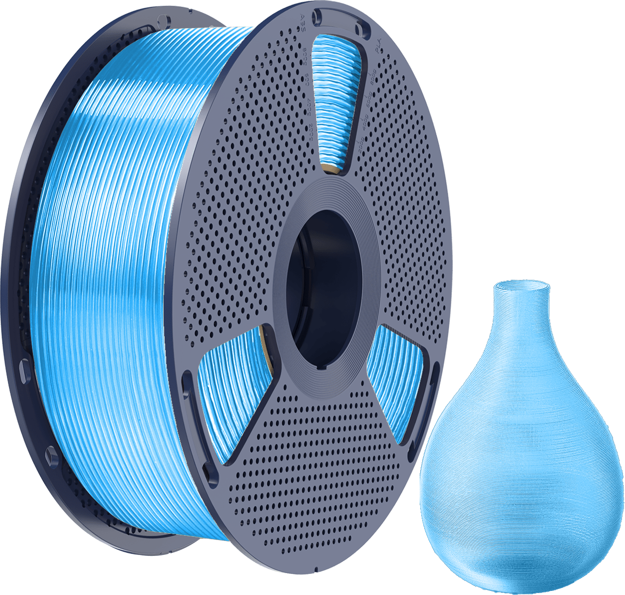 SUNLU – PETG Transparent Blue – 1,75 mm – 1 kg