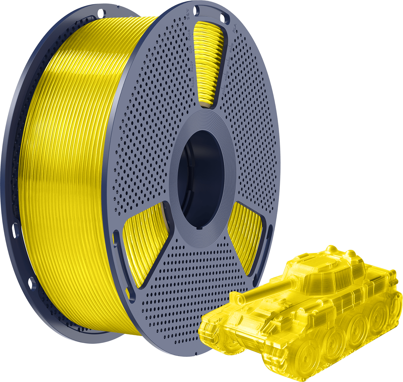 SUNLU – PLA Transparent Gelb – 1,75 mm – 1 kg