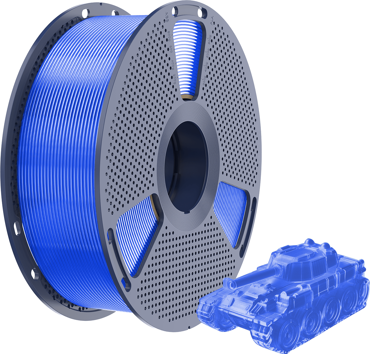 SUNLU – PLA Transparent Blue – 1,75 mm – 1,0 kg