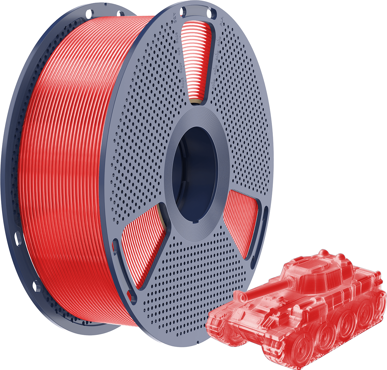 SUNLU – PLA Transparent Red – 1,75 mm – 1.0 kg