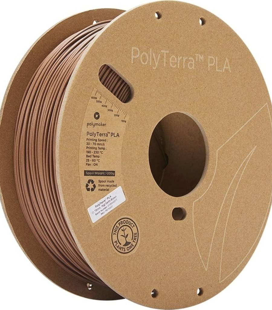 Polymaker – PolyTerra PLA Earth Brown – 1,75 mm – 1 kg
Polymaker – PolyTerra PLA Earth Brown – 2,85 mm – 1 kg