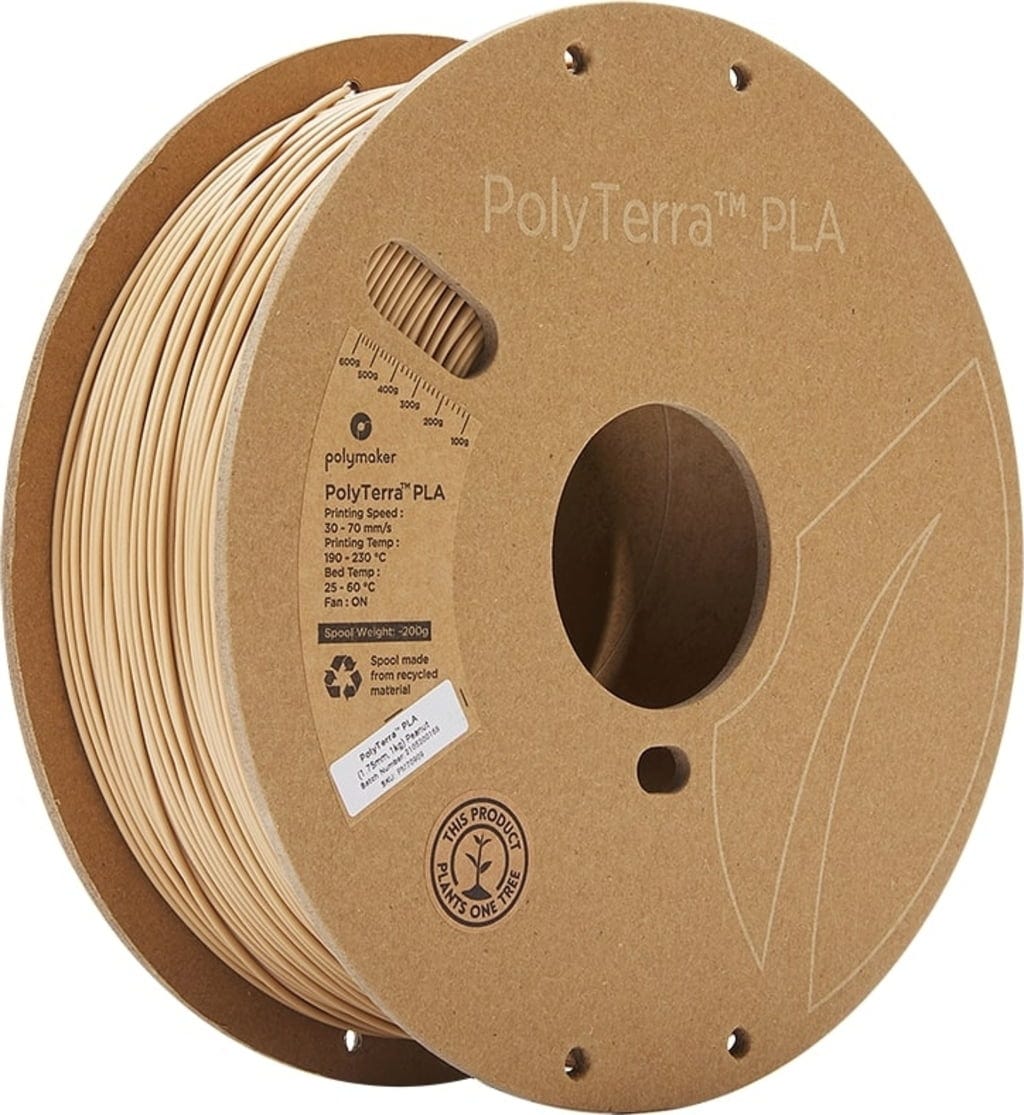 Polymaker – PolyTerra PLA Peanut – 1,75 mm – 1 kg
