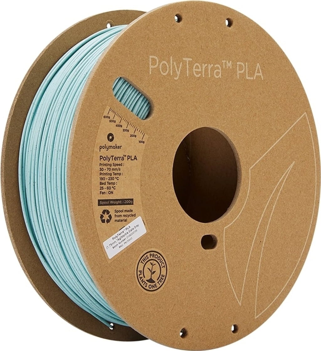 Polymaker – PolyTerra PLA Marble Slate Grey – 1,75 mm – 1 kg