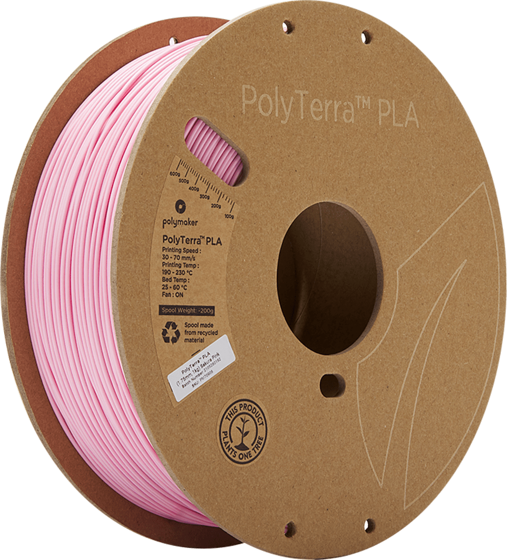 Polymaker – PolyTerra PLA Sakura Pink – 1,75 mm – 1 kg