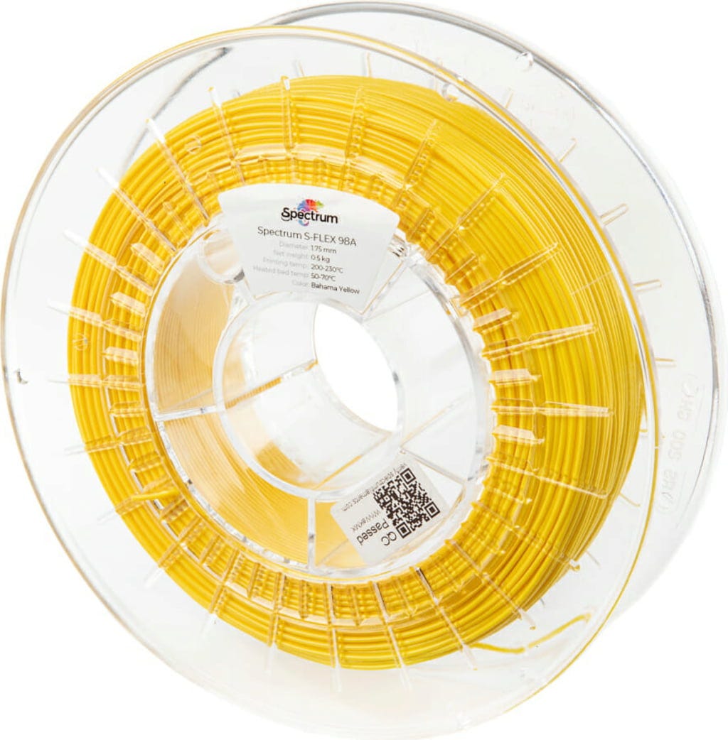 Spectrum – Flexibles Filament Gelb – 1,75 mm – 0.5 kg