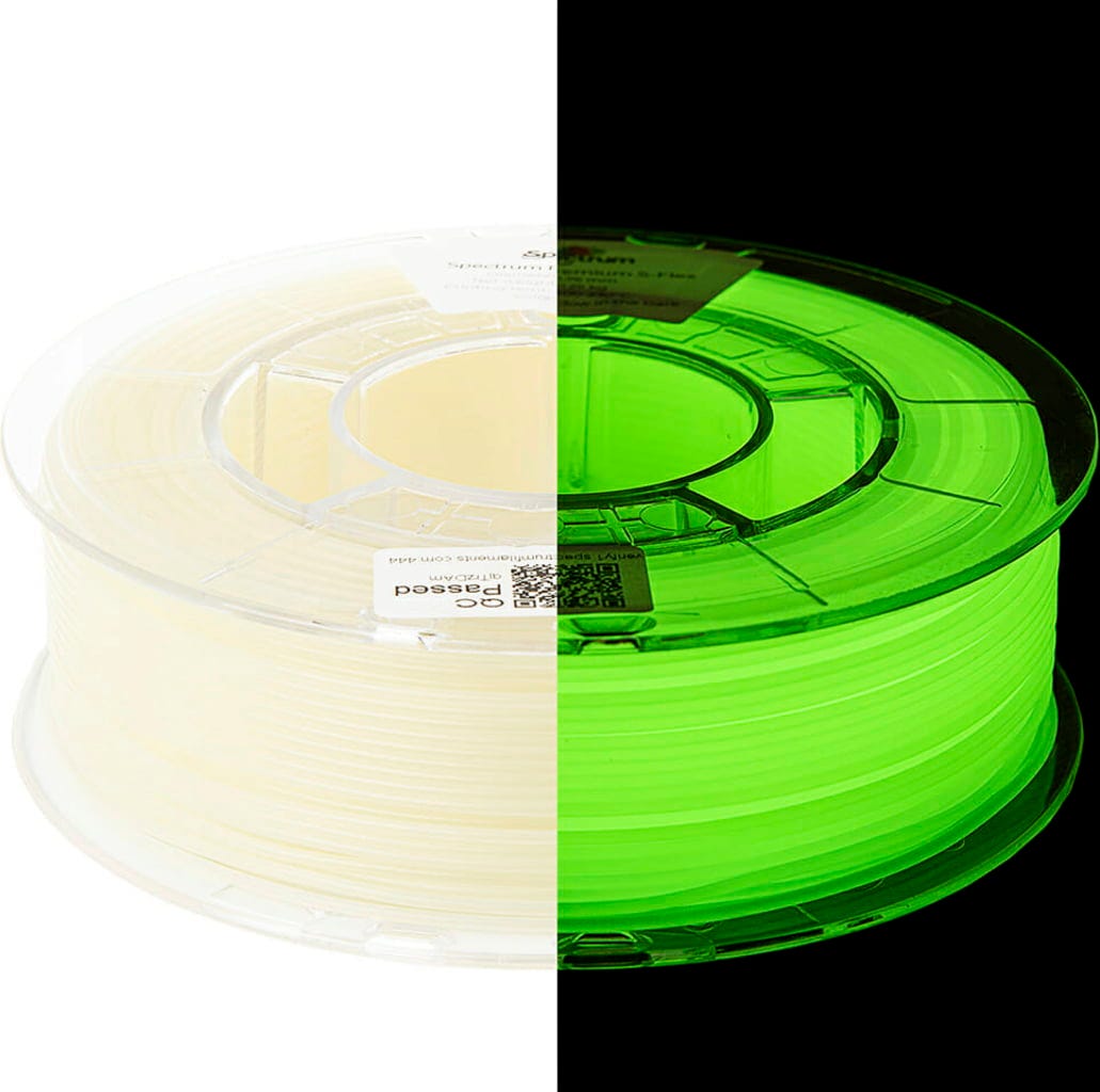 Spectrum – Flexibles Nachleuchtendes Filament – 1,75 mm – 0.5 kg