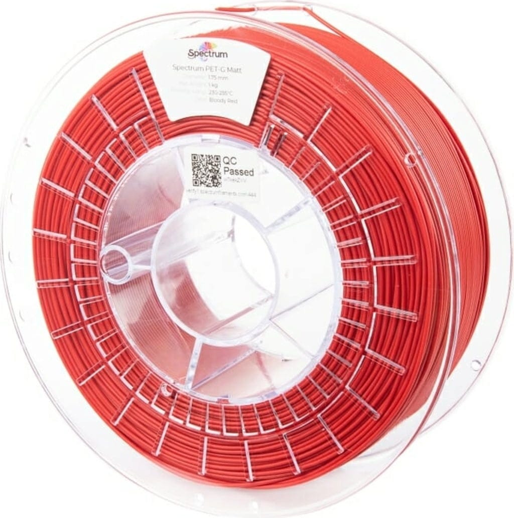 Spectrum – PET-G Matt Bloody Red – 1,75 mm – 1.0 kg
