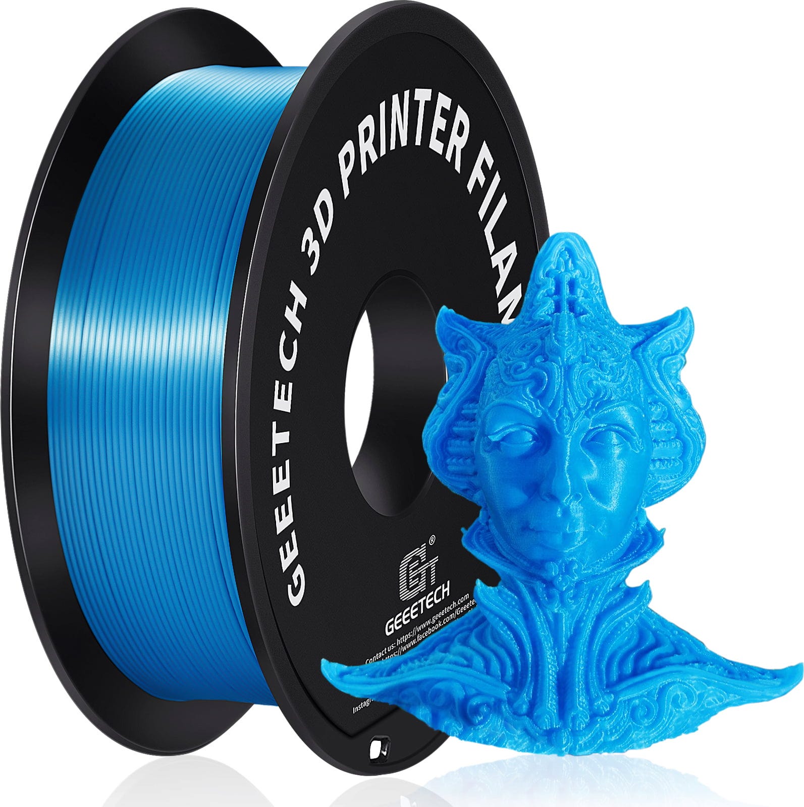 GEEETECH – PLA Silk Sky Blue – 1,75 mm – 1,0 kg