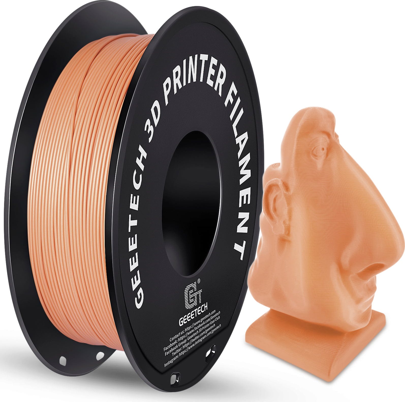 GEEETECH – PLA Matte Orange – 1,75 mm – 1 kg