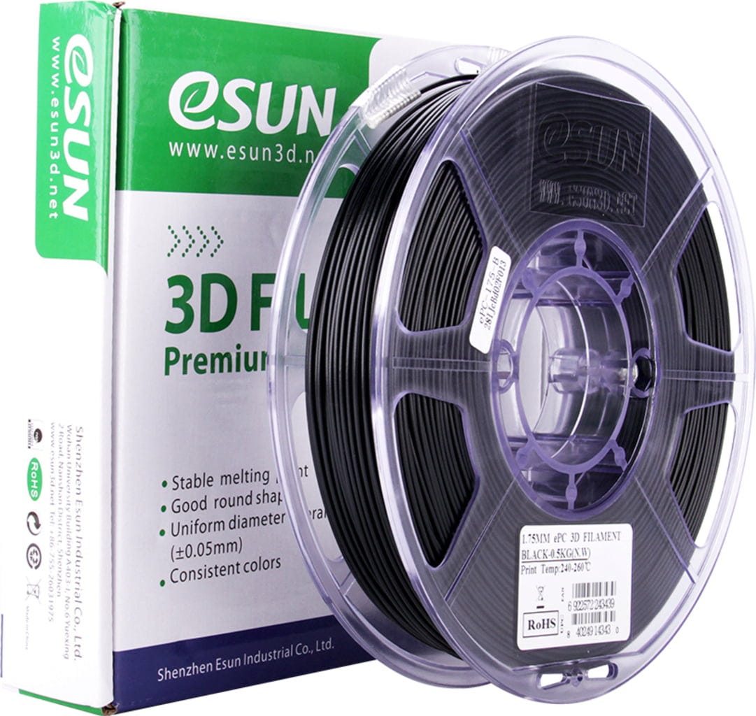 eSUN – Polycarbonat Schwarz – 1,75 mm – 0.5 kg