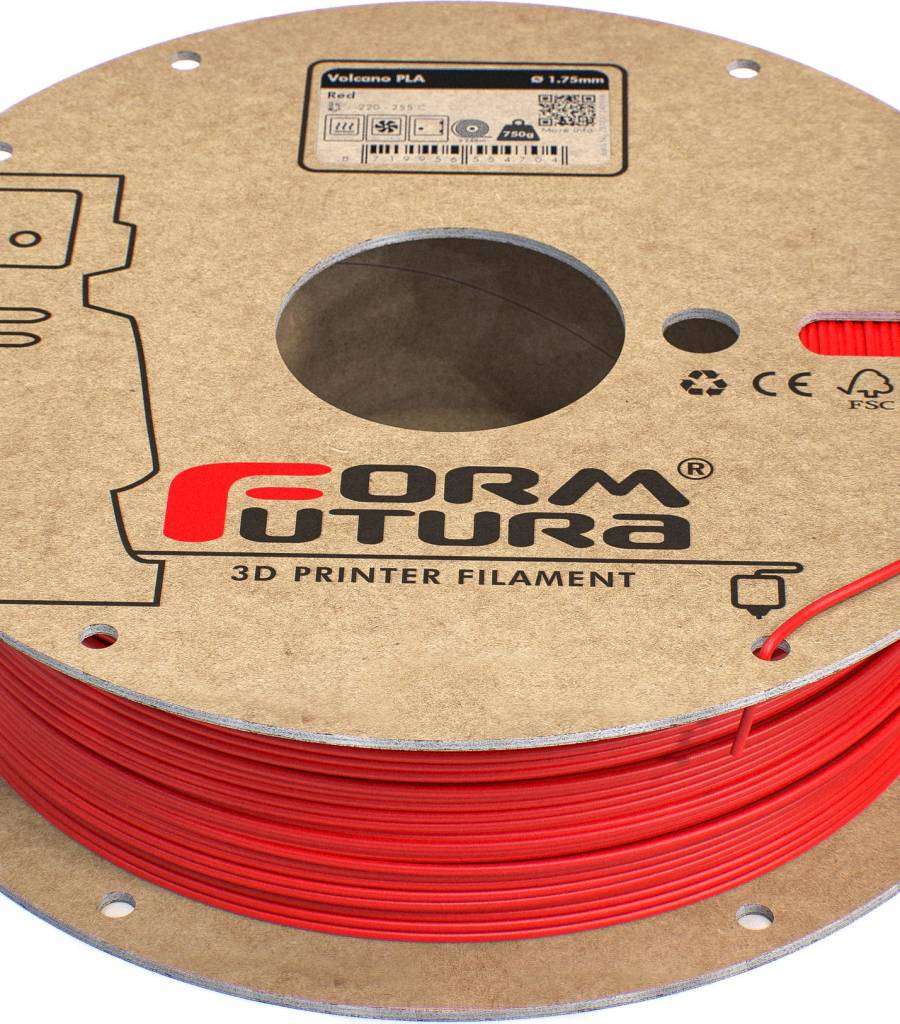FormFutura – Volcano PLA Red – 1.75 mm – 0.75 kg