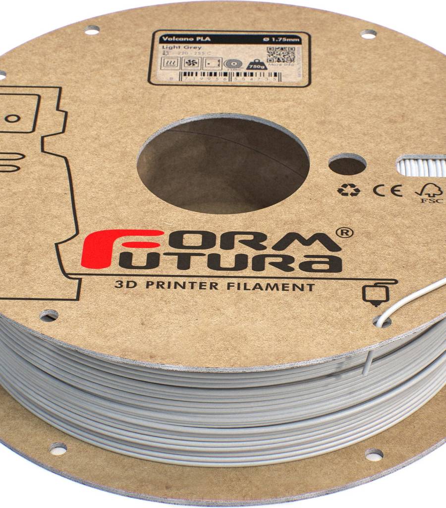 FormFutura – Volcano PLA Hellgrau – 1,75 mm – 0,75 kg