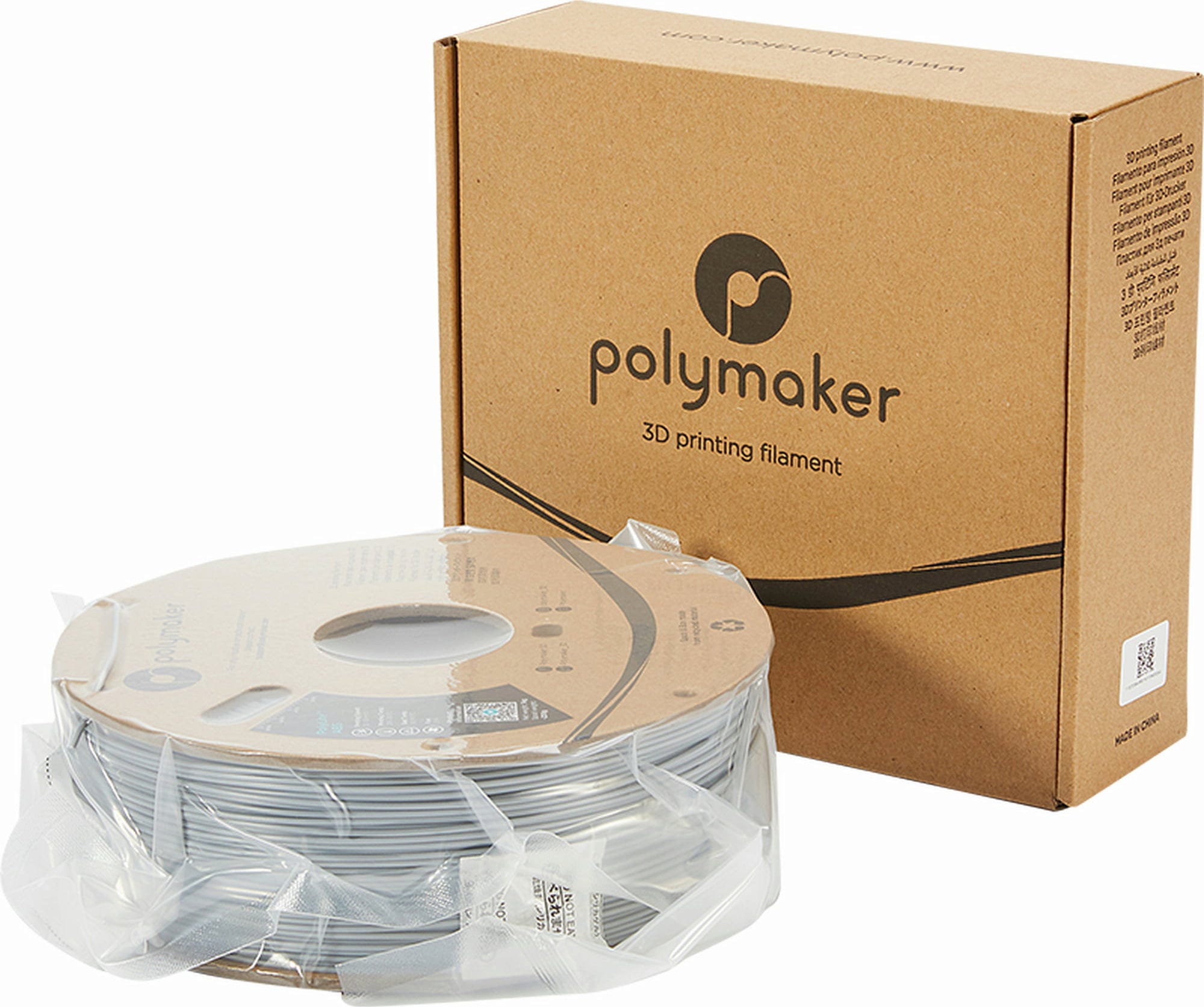 Polymaker – PolyLite ABS Grau – 1,75 mm – 3,0 kg