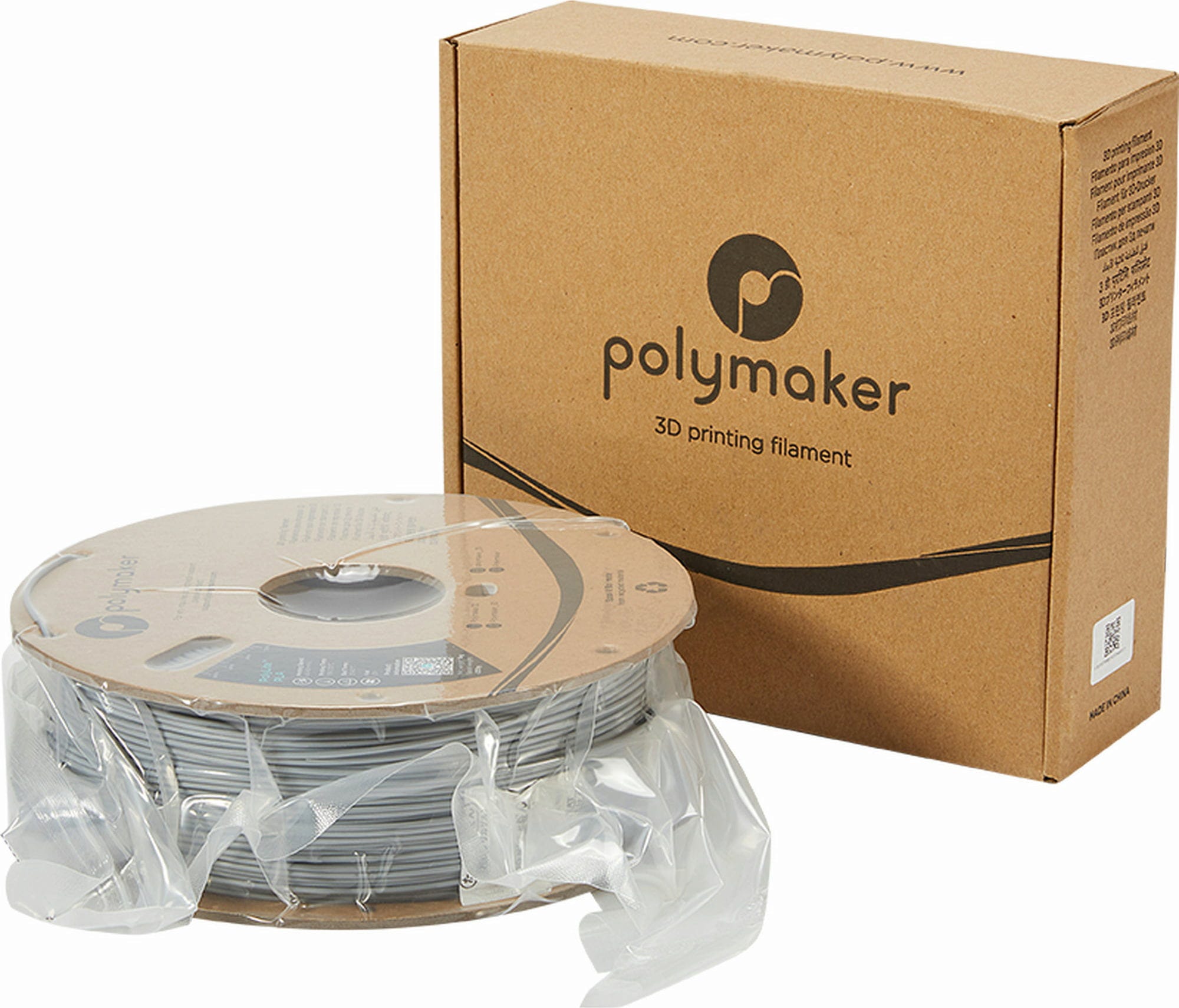Polymaker – PolyLite PLA Grau – 1,75 mm – 1.0 kg