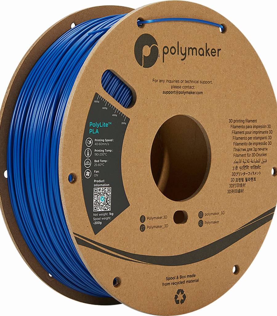 Polymaker – PolyLite PLA Blau – 1,75 mm – 1,0 kg