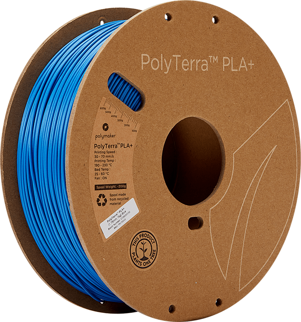 Polymaker – PolyTerra PLA+ Blau – 1,75 mm – 1,0 kg