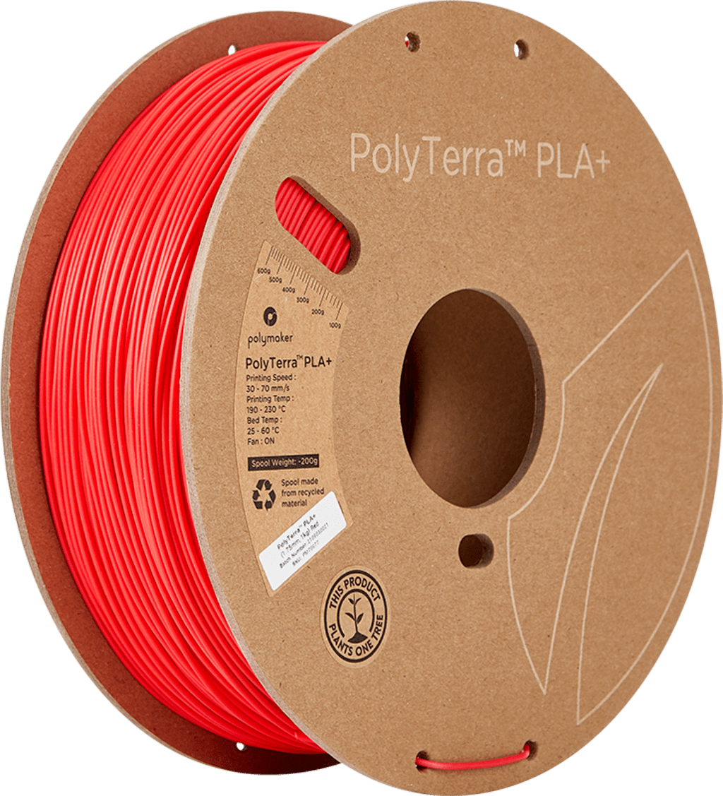 Polymaker – PolyTerra PLA+ Rot – 1,75 mm – 1.0 kg