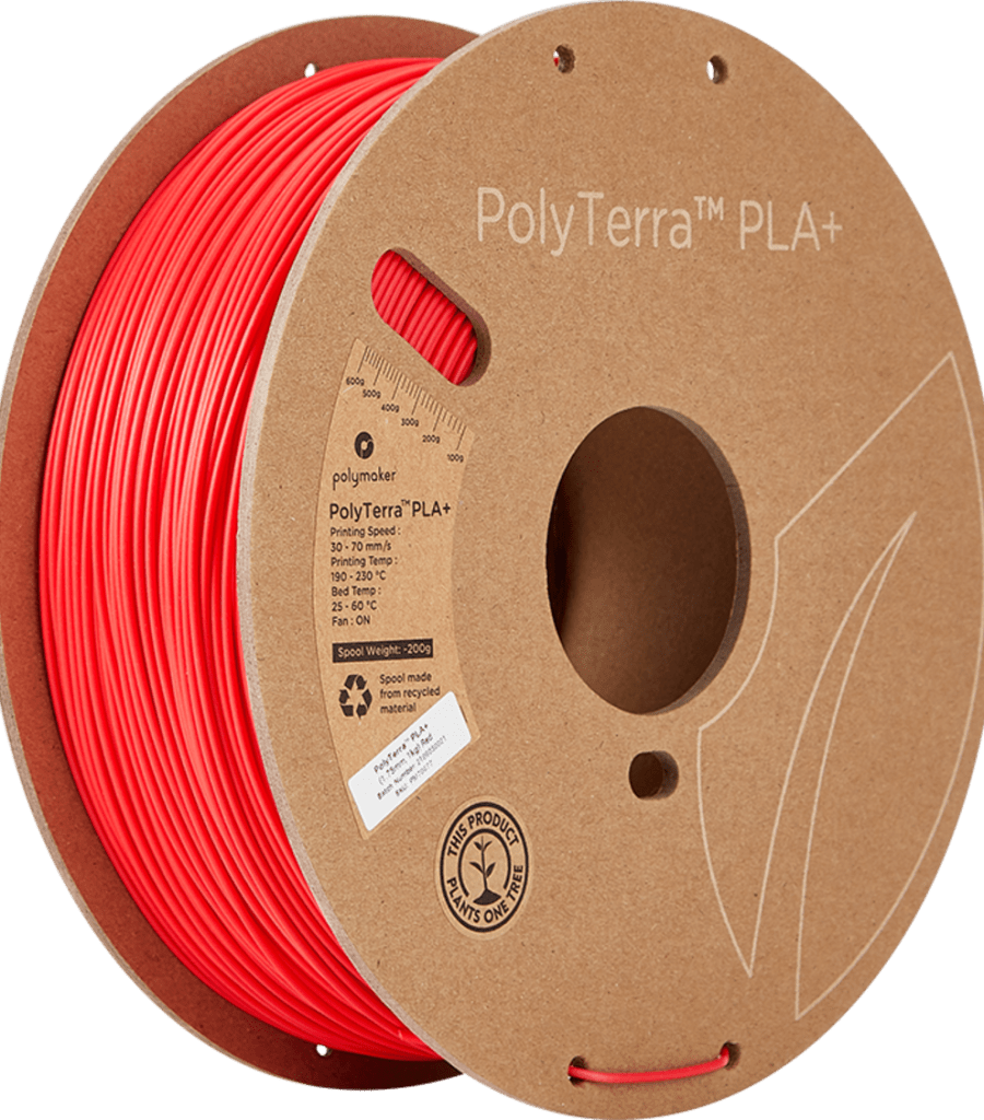Polymaker – PolyTerra PLA+ Rot – 1,75 mm – 1.0 kg