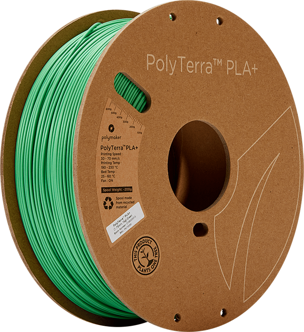 Polymaker – PolyTerra PLA+ Grün – 1,75 mm – 1.0 kg