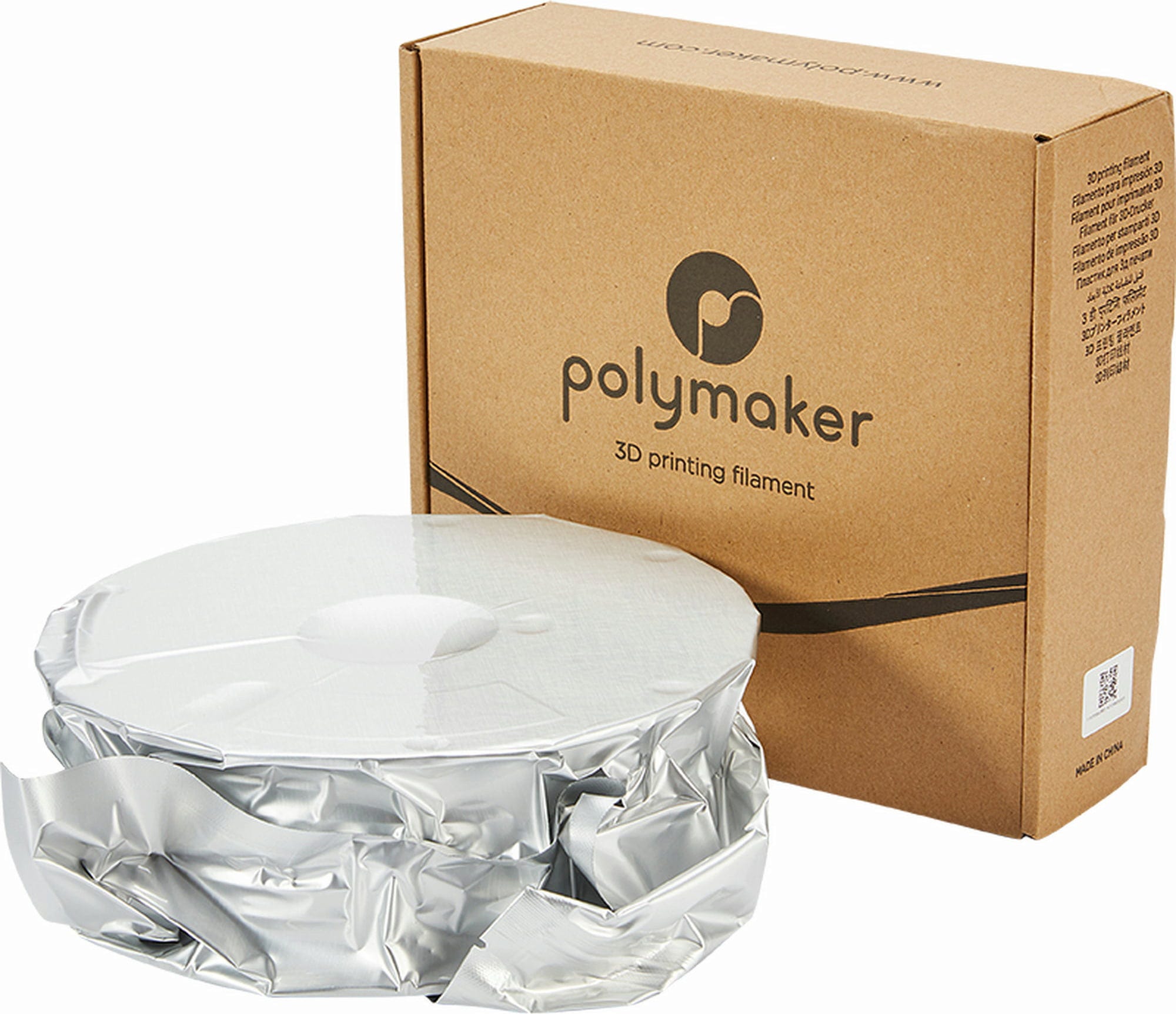Polymaker – PolyLite PETG Silver – 1,75 mm – 1,0 kg
