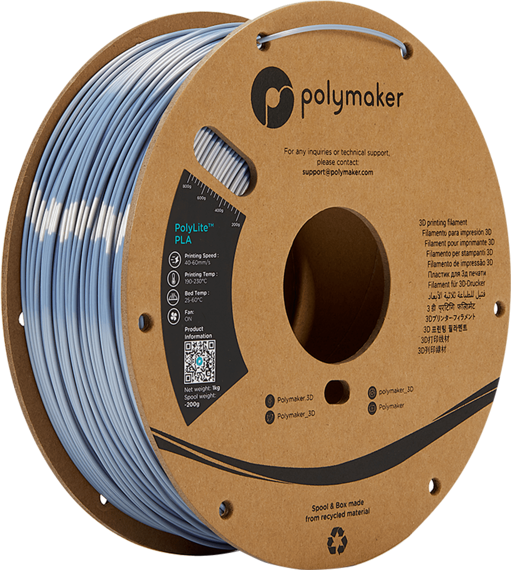 Polymaker – Silk PLA Silber – 1,75 mm – 1 kg